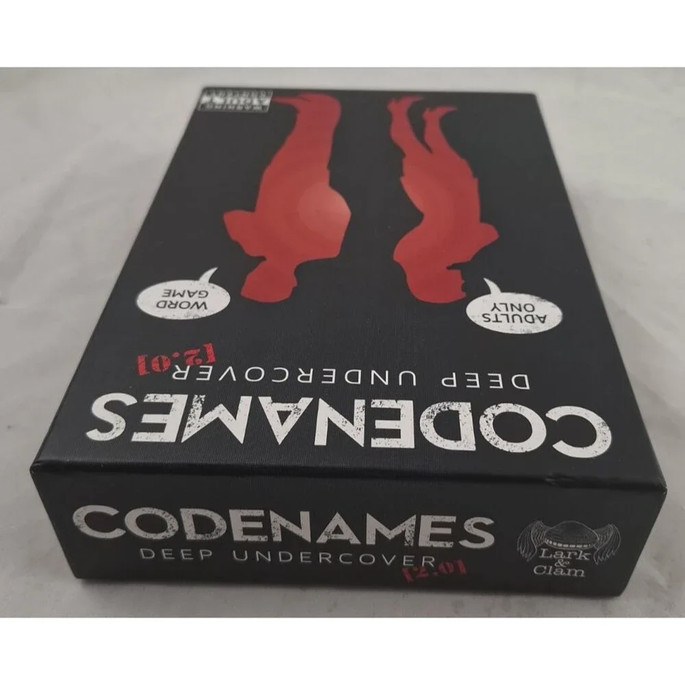 Codenames Deep Undercover 2.0 Adult Word Game by Lark & Clam-Complete-NICE!